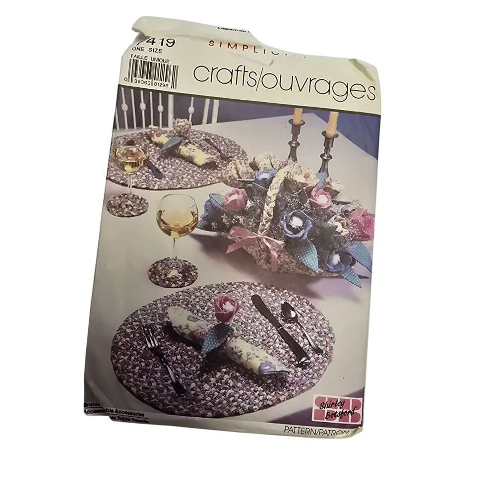Simplicity Crafts Table Accessories Braiding Pattern Kit #7419 One Size